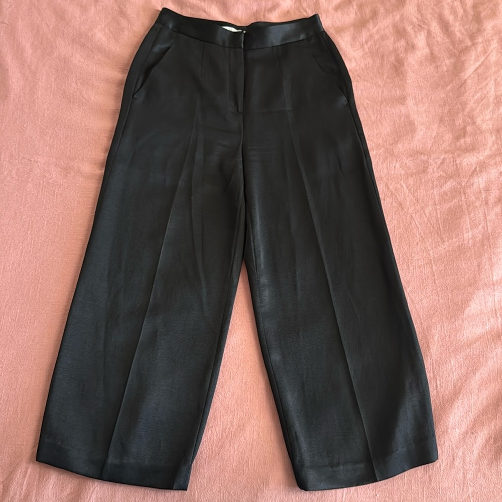 Olivier Theyskens Silk wide leg dress pants